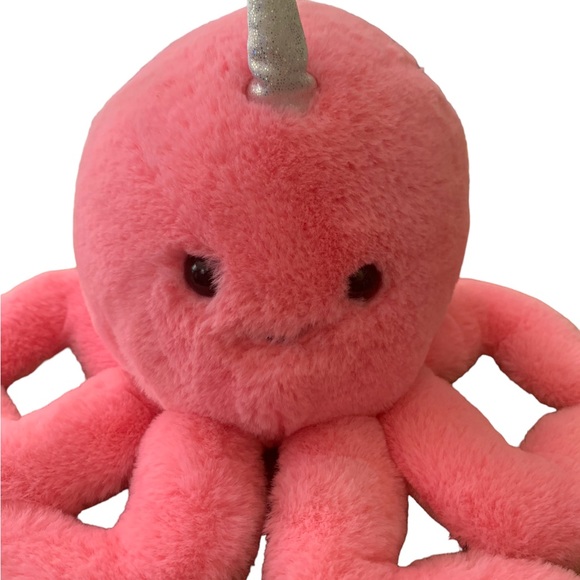 Kelly Toy Unicorn Sloth Plush Stuffed Animal Toy 10" Pastel Rainbow Glitter Eyes - Picture 2 of 8